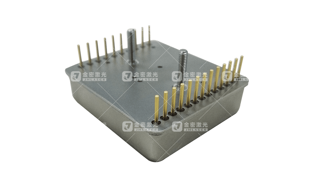 Laser-welded atomic clock component