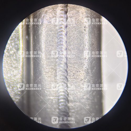 Titanium alloy laser weld seam