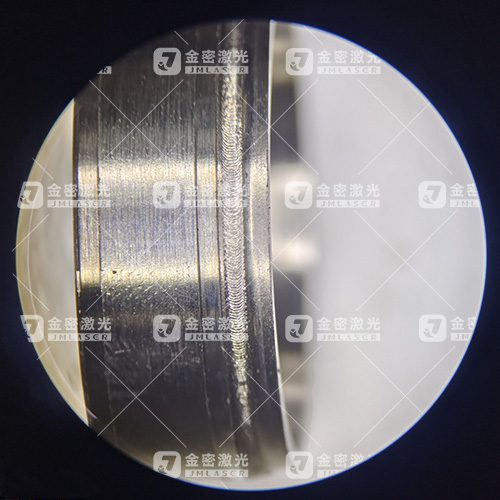 Titanium alloy laser weld seam