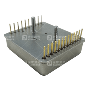 Laser-welded atomic clock component