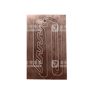 Laser-welded copper sample