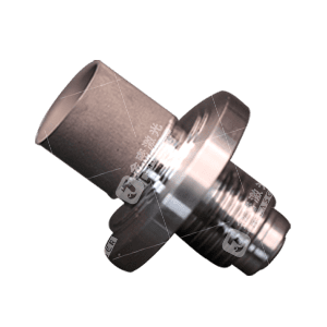 Laser-welded stainless steel and powder metallurgy component
