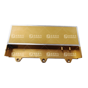Laser-welded gold-plated aluminum alloy sample